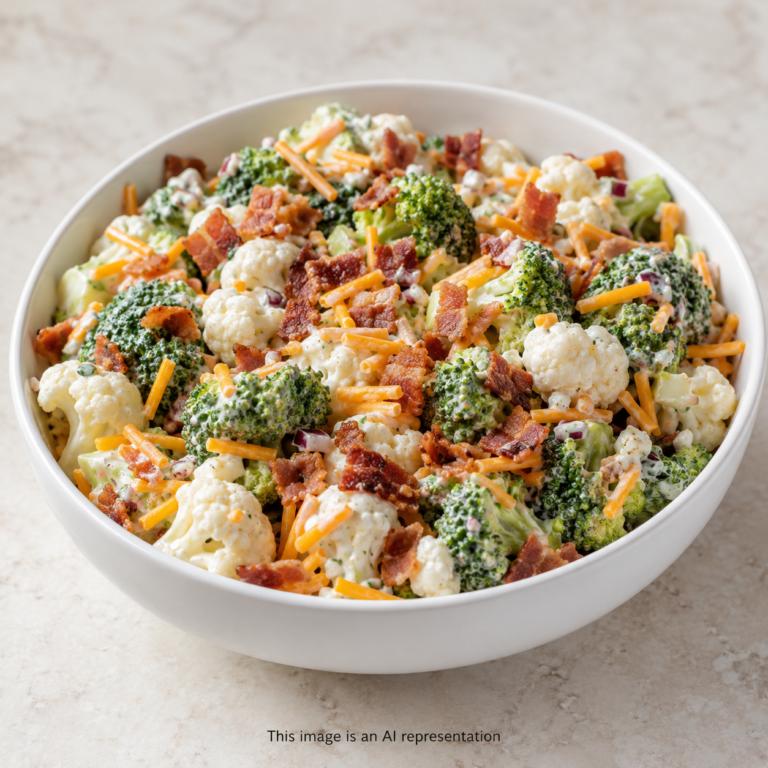 Amish Broccoli & Cauliflower Salad