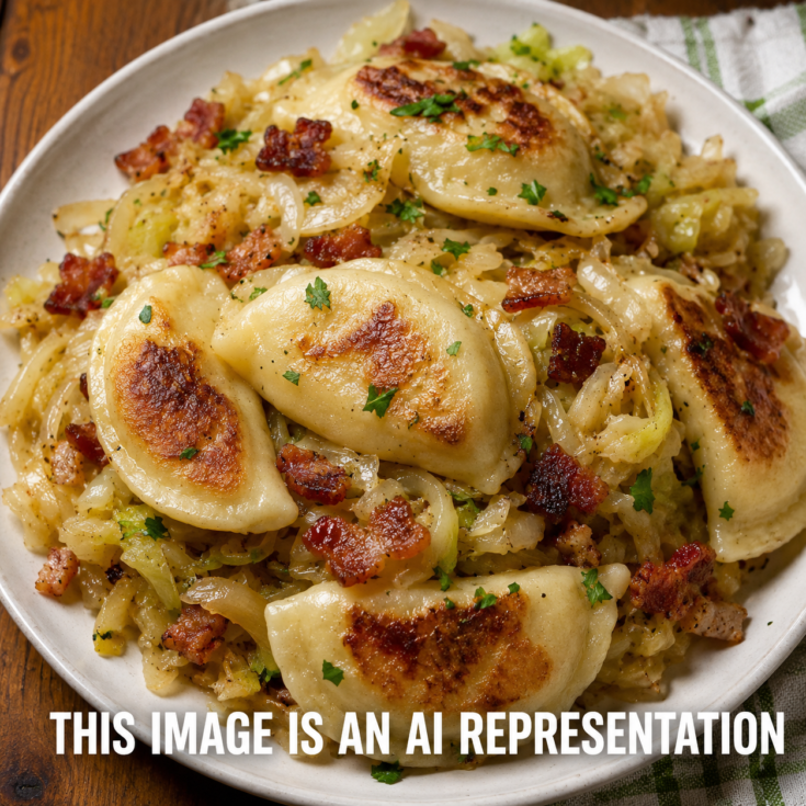 Pierogies with Cabbage