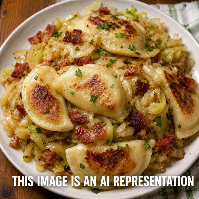 Pierogies with Cabbage