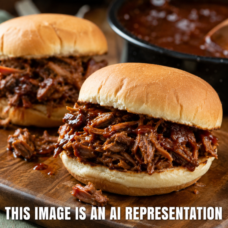 Slow Cook BBQ Beef Sandwiches