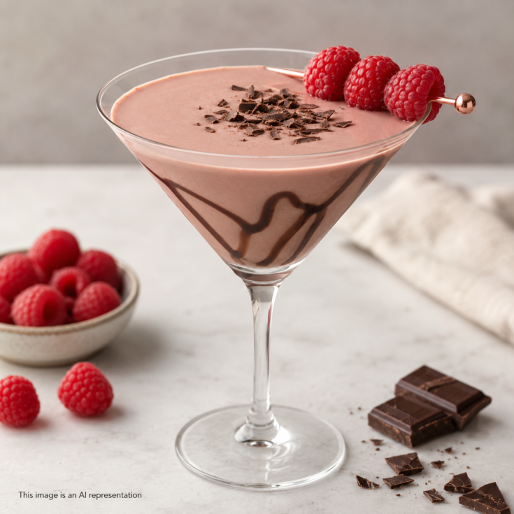 Raspberry Chocolate Martinis